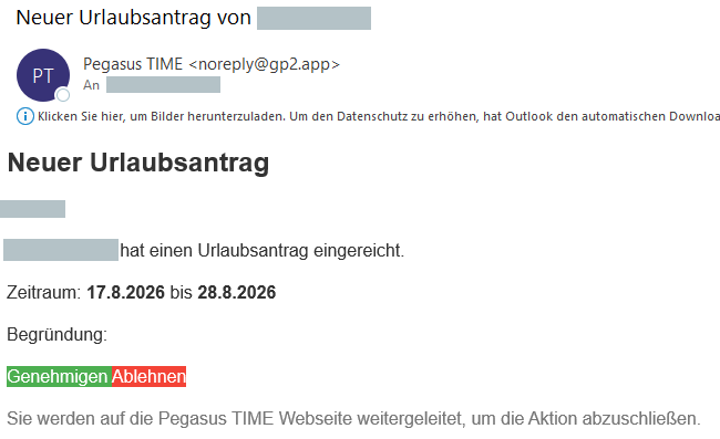 E-Mail-Benachrichtigung